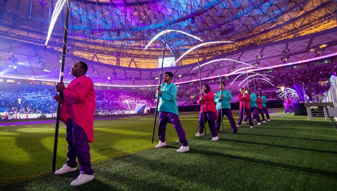 تدريب المتطوعين لمونديال قطر 2022 في ملعب لوسيل